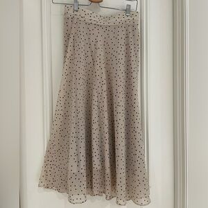 Oak and Fort Polka Dot Midi Skirt
